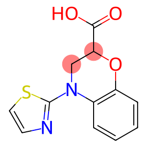 4-(1,3-thiazol-2-yl)-3,4-dihydro-2H-1,4-benzoxazine-2-carboxylic acid