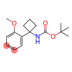 tert-Butyl [1-(2-methoxyphenyl)cyclobut-1-yl]carbamate, 2-{1-[(tert-Butoxycarbonyl)amino]cyclobut-1-yl}anisole
