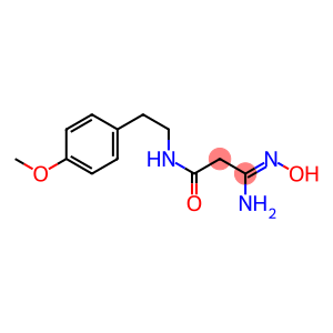 (3Z)-3-amino-3-(hydroxyimino)-N-[2-(4-methoxyphenyl)ethyl]propanamide