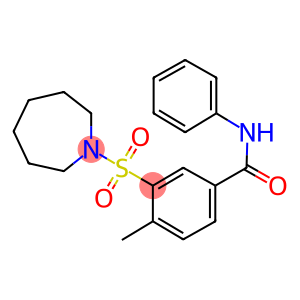 3-(1-azepanylsulfonyl)-4-methyl-N-phenylbenzamide