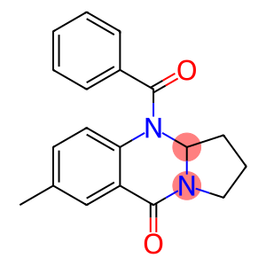 1,2,3,3a-Tetrahydro-4-benzoyl-7-methylpyrrolo[2,1-b]quinazolin-9(4H)-one