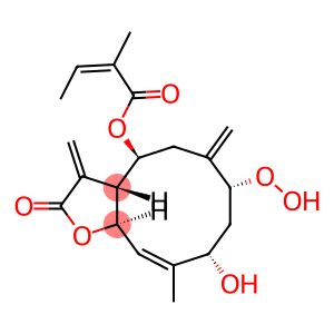 (3aR,4S,7R,9S,11aR)-2,3,3a,4,5,6,7,8,9,11a-Decahydro-7-hydroperoxy-10-methyl-3,6-bis(methylene)-2-oxocyclodeca[b]furan-4,9-diol 4-(2-methylisocrotonate)