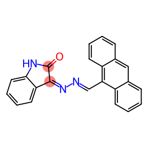 3-[2-(9-anthrylmethylidene)hydrazono]indolin-2-one