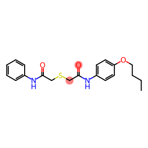 2-[(2-anilino-2-oxoethyl)sulfanyl]-N-(4-butoxyphenyl)acetamide