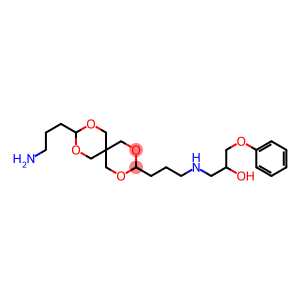 9-(3-Aminopropyl)-3-[3-(2-hydroxy-3-phenoxypropylamino)propyl]-2,4,8,10-tetraoxaspiro[5.5]undecane