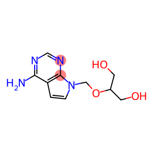 4-Amino-7-(2-hydroxy-1-hydroxymethylethoxymethyl)-7H-pyrrolo[2,3-d]pyrimidine